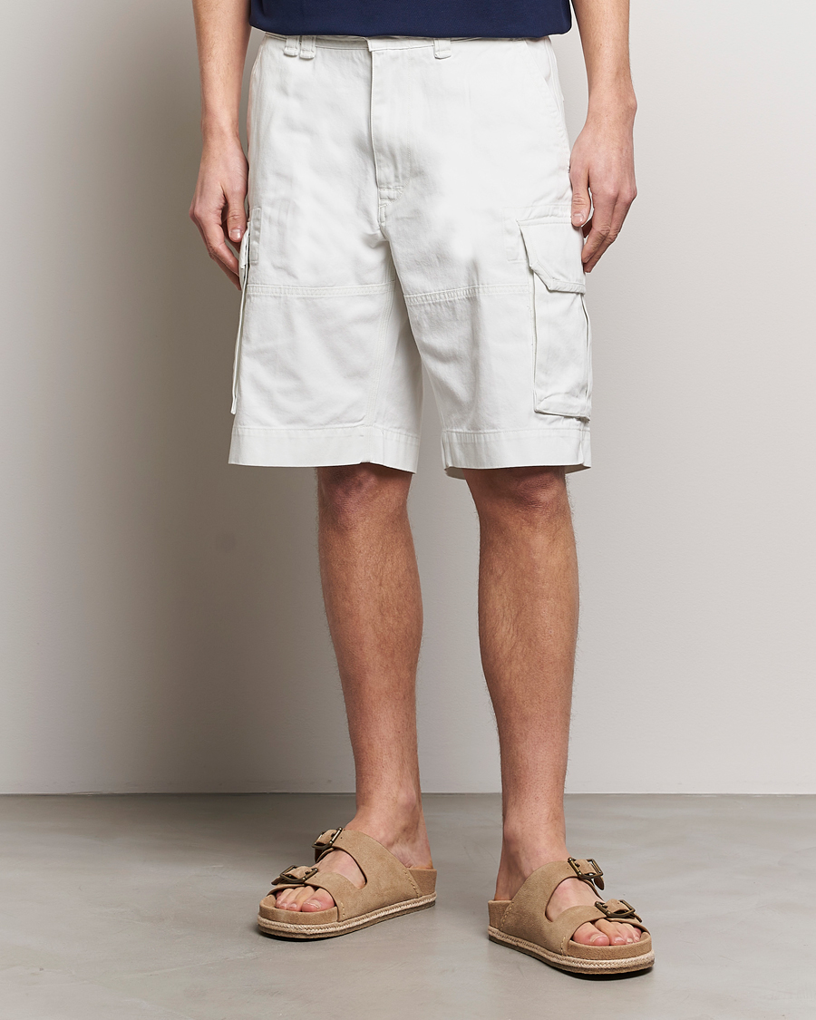 Uomini | Pantaloncini | Polo Ralph Lauren | Slub Twill Cargo Shorts Deckwash White