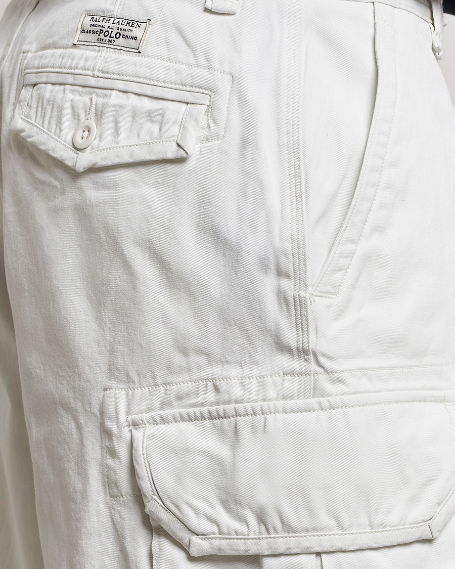 Uomini | Pantaloncini | Polo Ralph Lauren | Slub Twill Cargo Shorts Deckwash White