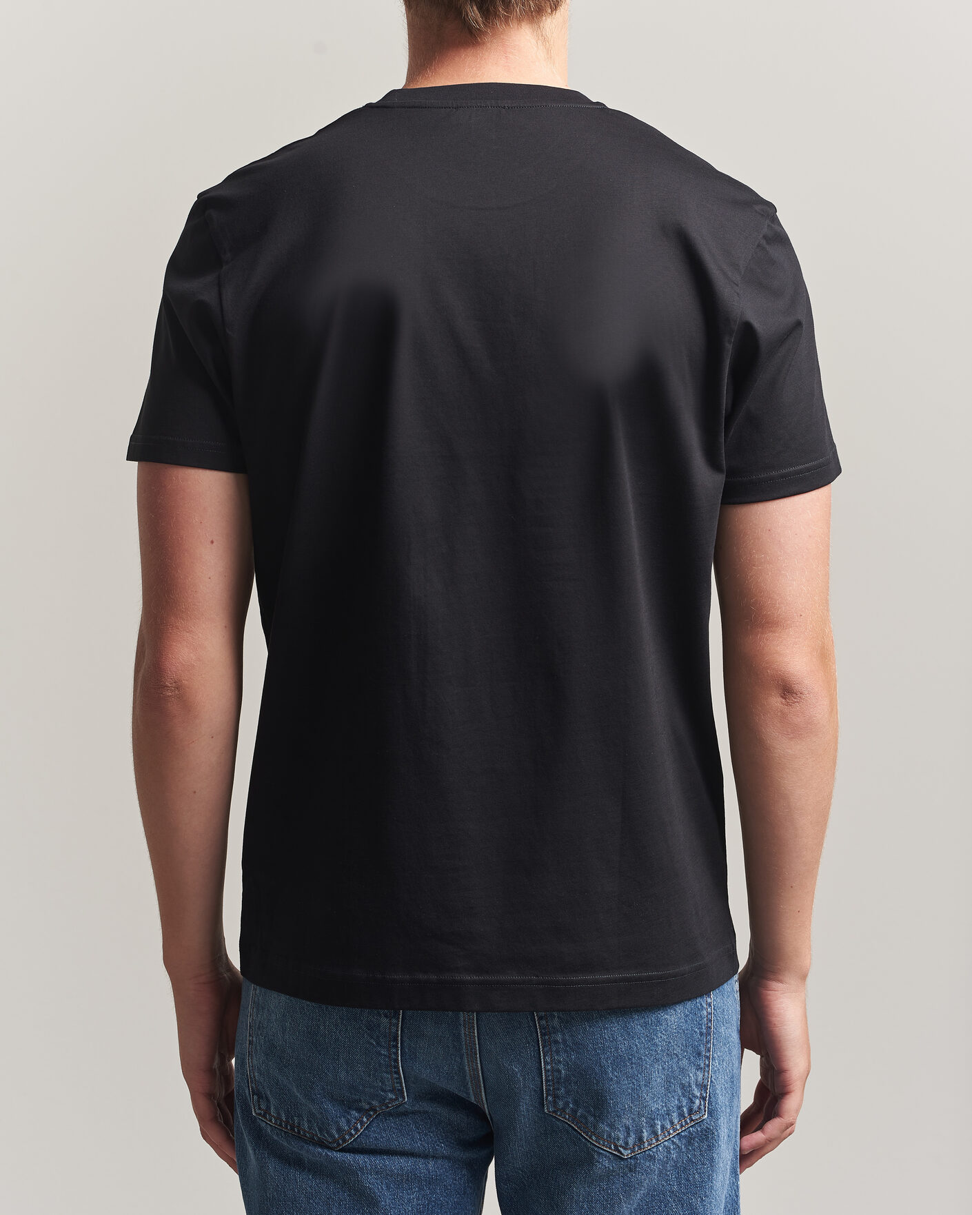 Uomini | T-shirt | Sunspel | Riviera Midweight T-Shirt Black