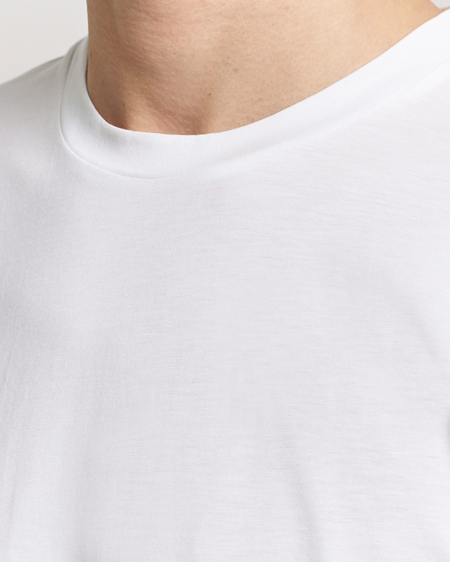 Uomini | T-shirt | Sunspel | Riviera Midweight T-Shirt White