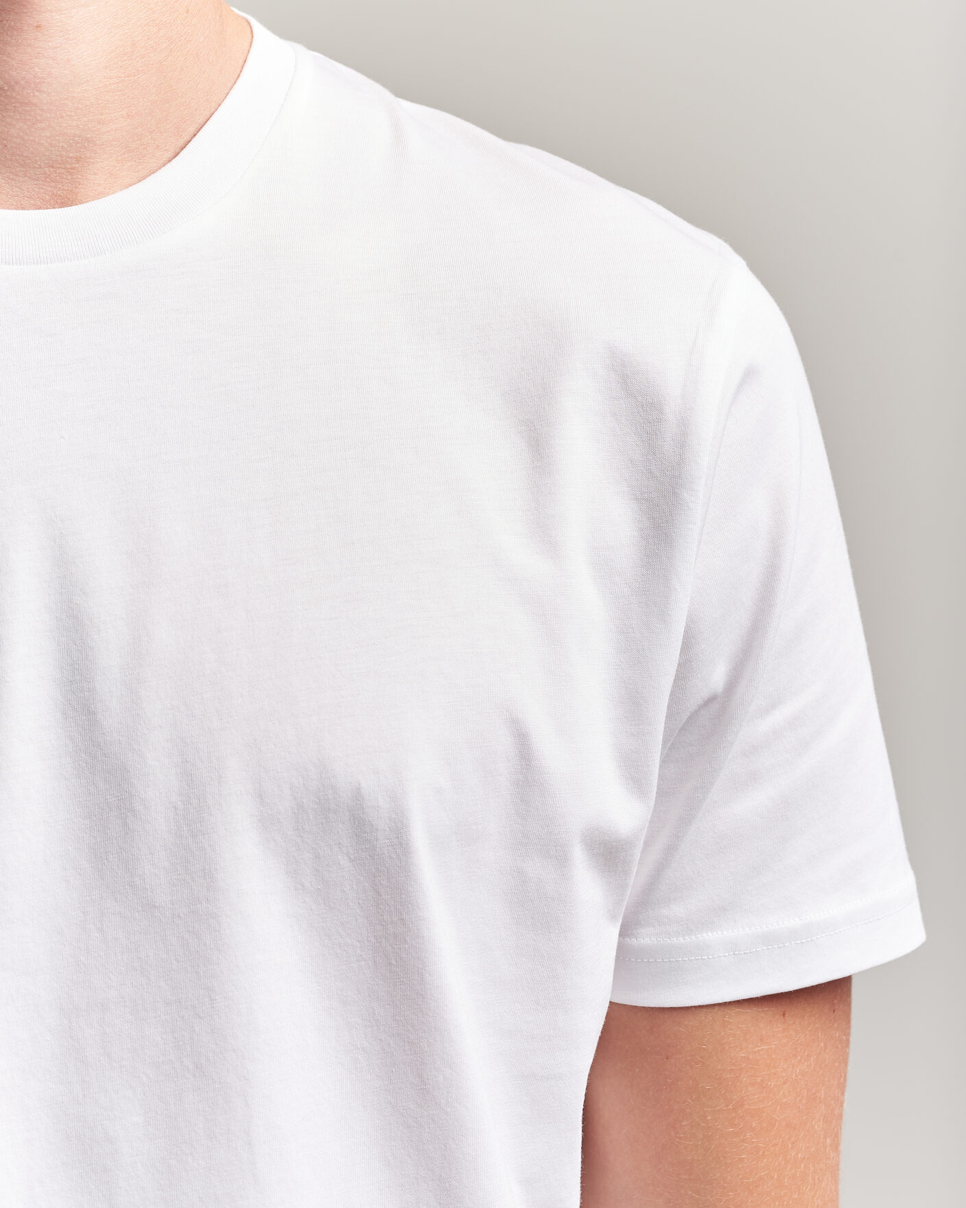 Uomini | T-shirt | Sunspel | Riviera Midweight T-Shirt White
