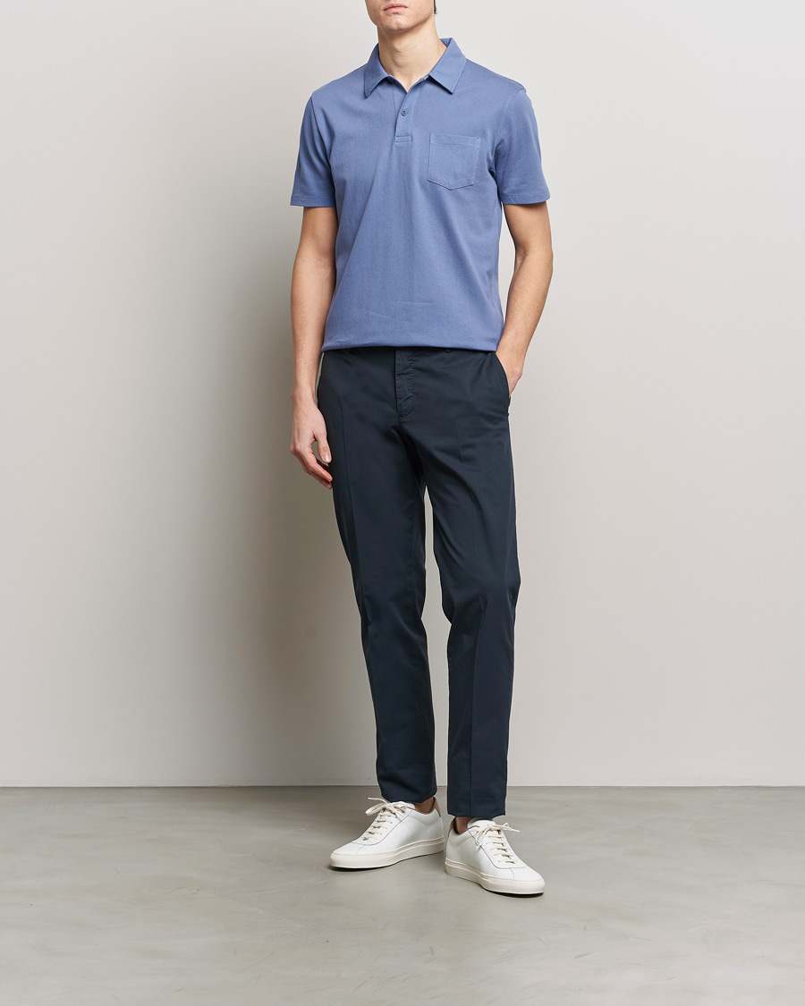 Uomini | Polo | Sunspel | Riviera Polo Shirt Grape