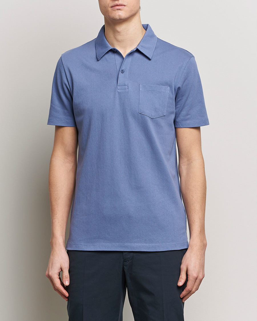 Uomini | Polo | Sunspel | Riviera Polo Shirt Grape