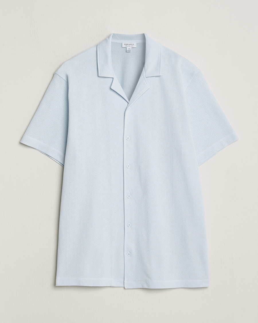 Uomini | Camicie | Sunspel | Riviera Resort Shirt Light Blue