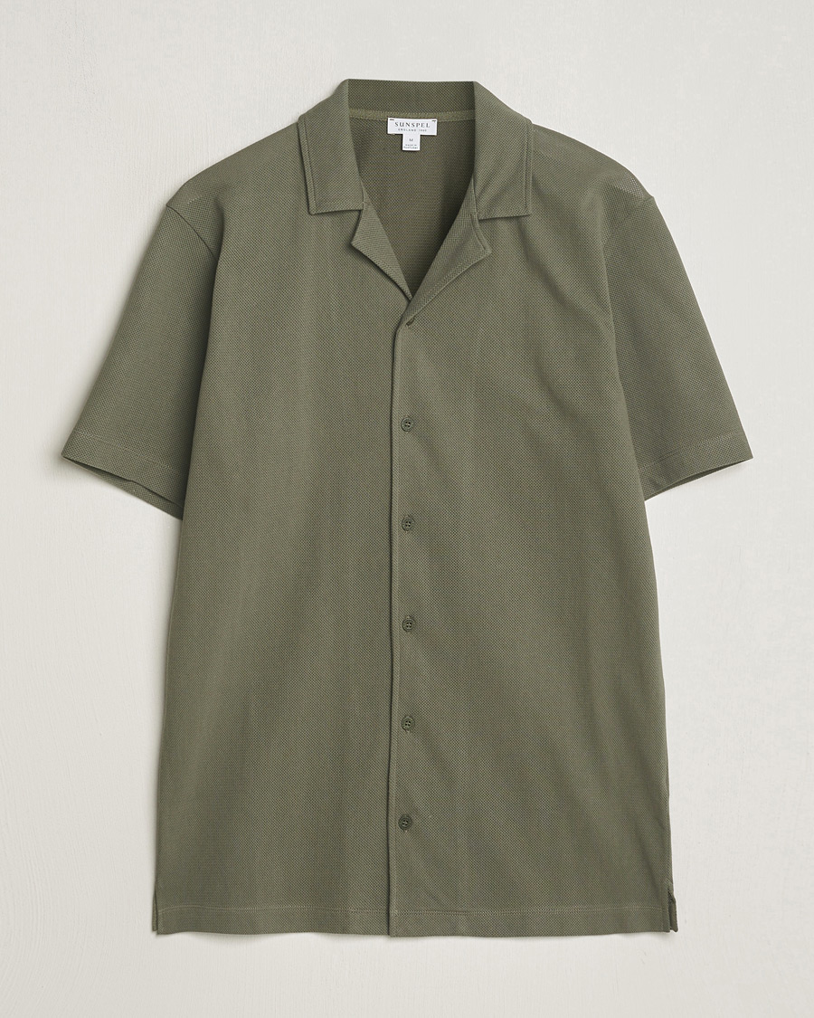 Uomini | Camicie | Sunspel | Riviera Resort Shirt Khaki
