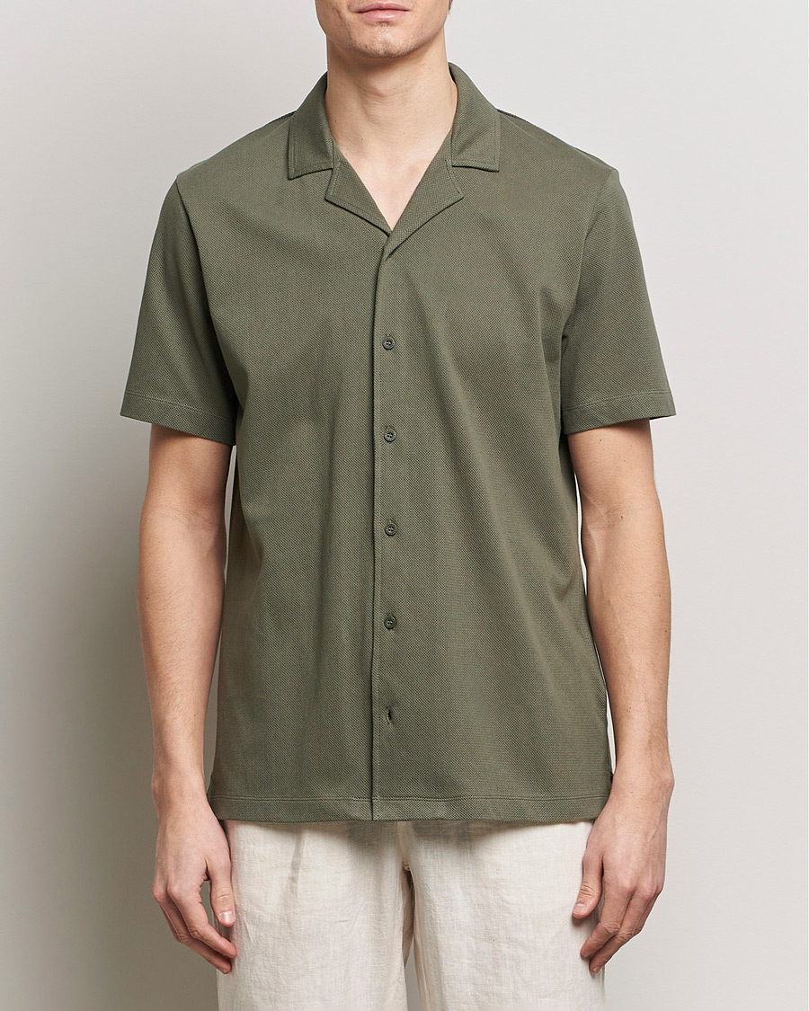 Uomini | Camicie | Sunspel | Riviera Resort Shirt Khaki
