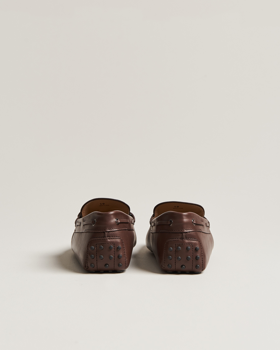Uomini | Tod's Lacetto Gommino Carshoe Dark Brown Calf | Tod's | Lacetto Gommino Carshoe Dark Brown Calf