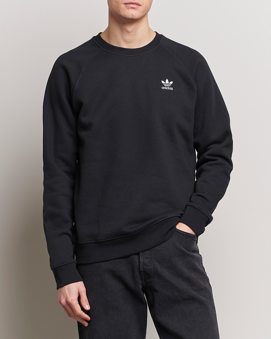Uomini | Maglieria | adidas Originals | Essential Crew Neck Sweatshirt Black