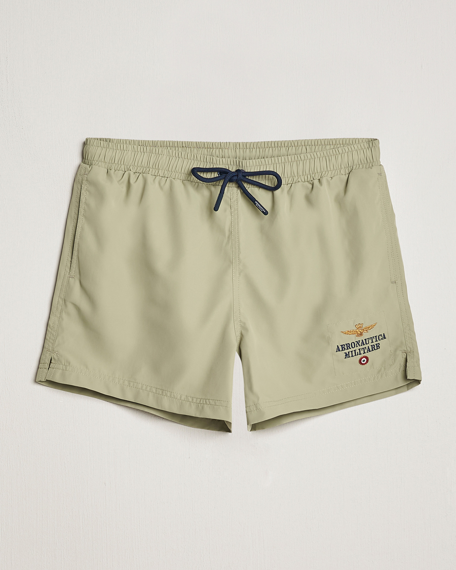 Uomini | Costumi da bagno | Aeronautica Militare | Costume Swim Shorts Sage Green