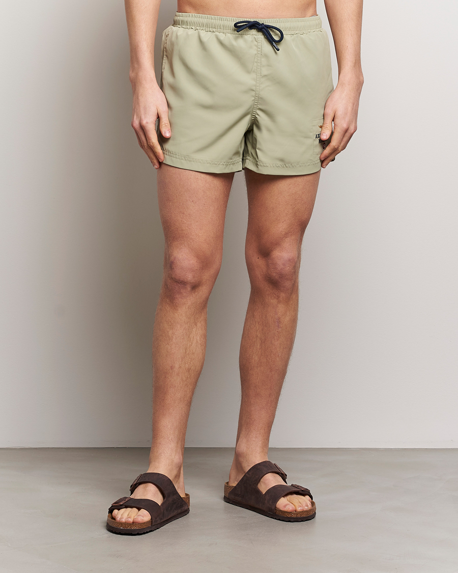 Uomini | Costumi da bagno | Aeronautica Militare | Costume Swim Shorts Sage Green
