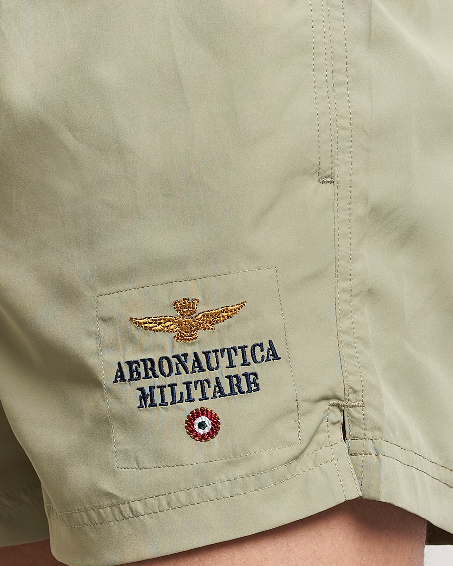 Uomini | Costumi da bagno | Aeronautica Militare | Costume Swim Shorts Sage Green