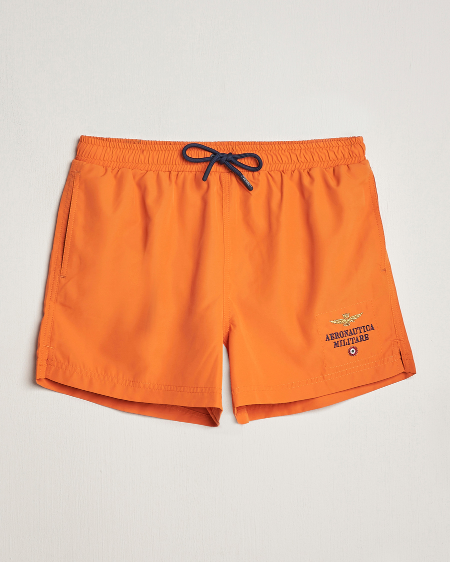 Uomini | Costumi da bagno | Aeronautica Militare | Costume Swim Shorts Carrot Orange