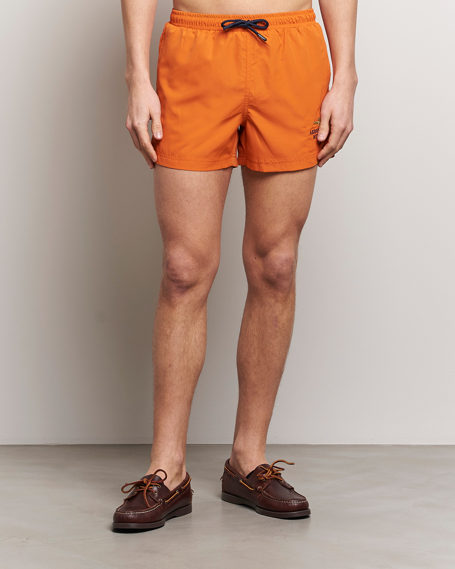 Uomini | Costumi da bagno | Aeronautica Militare | Costume Swim Shorts Carrot Orange
