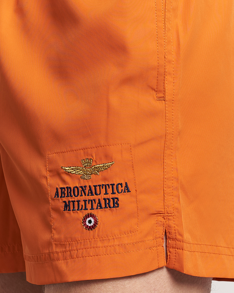 Uomini | Costumi da bagno | Aeronautica Militare | Costume Swim Shorts Carrot Orange