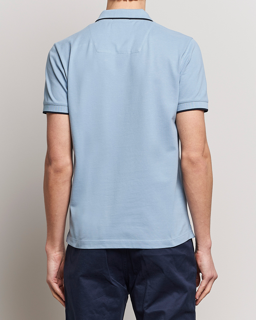 Uomini | Polo | Aeronautica Militare | Garment Dyed Cotton Polo Glacier Blue