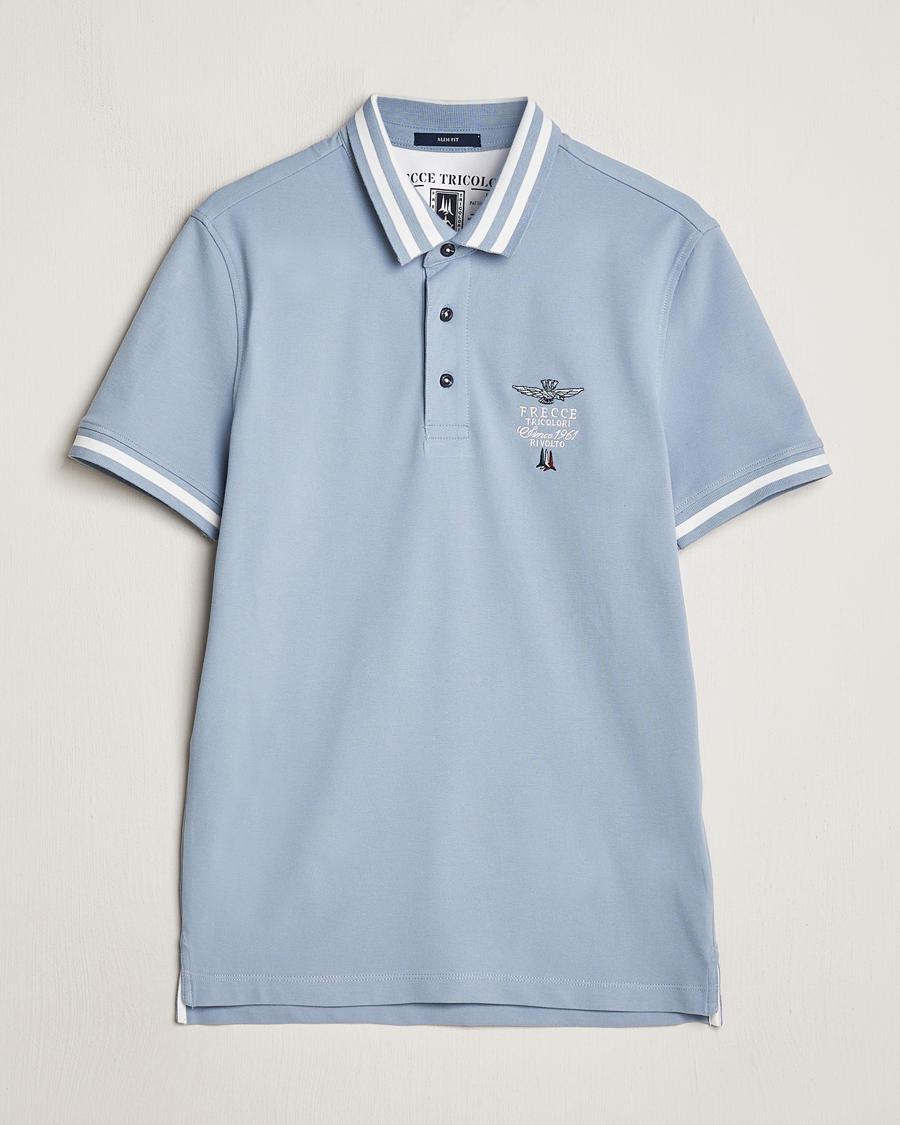 Uomini | Polo | Aeronautica Militare | Tipped Polo Glacier Blue