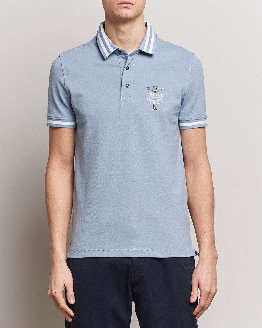Uomini | Polo | Aeronautica Militare | Tipped Polo Glacier Blue