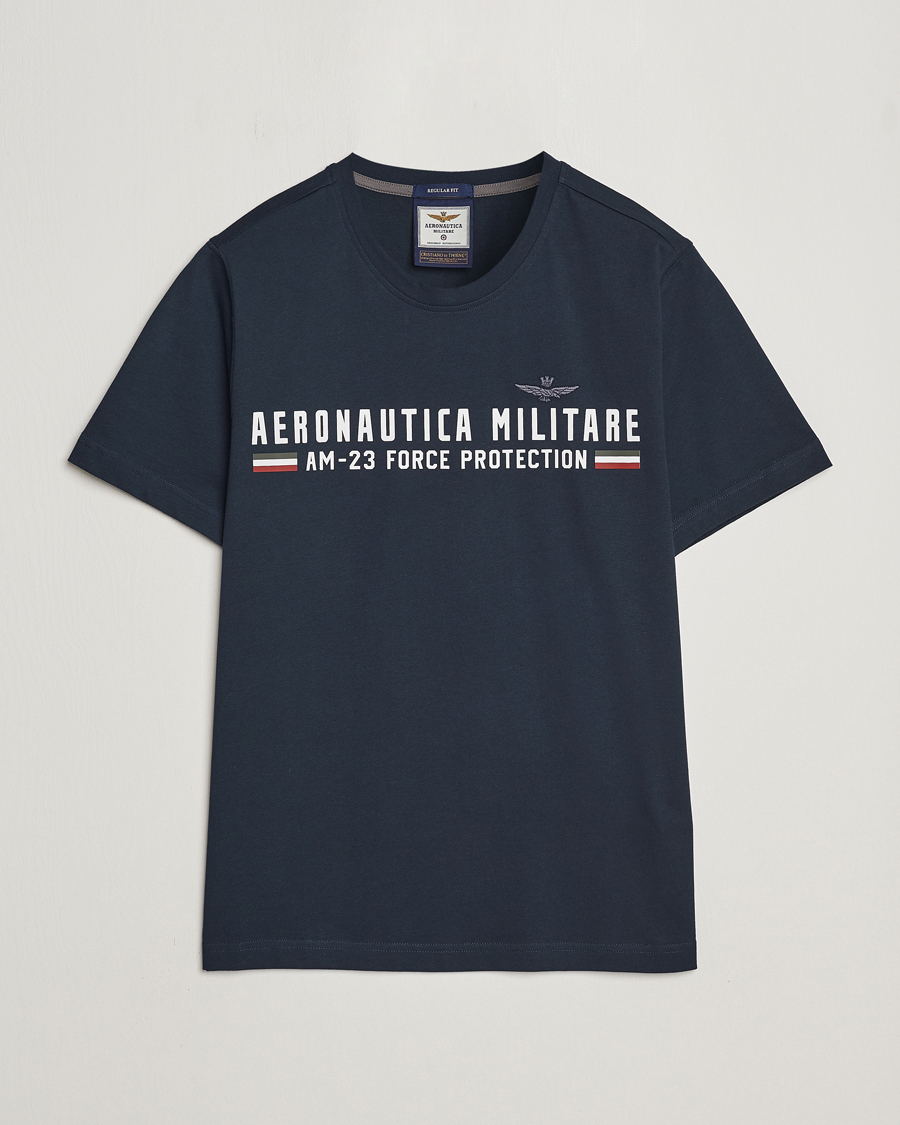 Uomini | T-shirt | Aeronautica Militare | Logo Crew Neck T-Shirt Navy