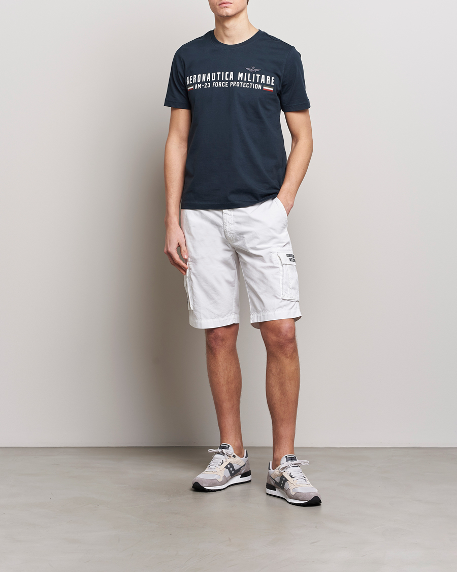 Uomini | T-shirt | Aeronautica Militare | Logo Crew Neck T-Shirt Navy