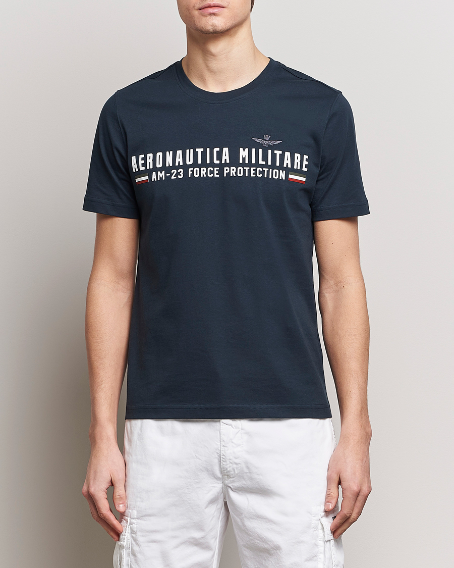 Uomini | T-shirt | Aeronautica Militare | Logo Crew Neck T-Shirt Navy