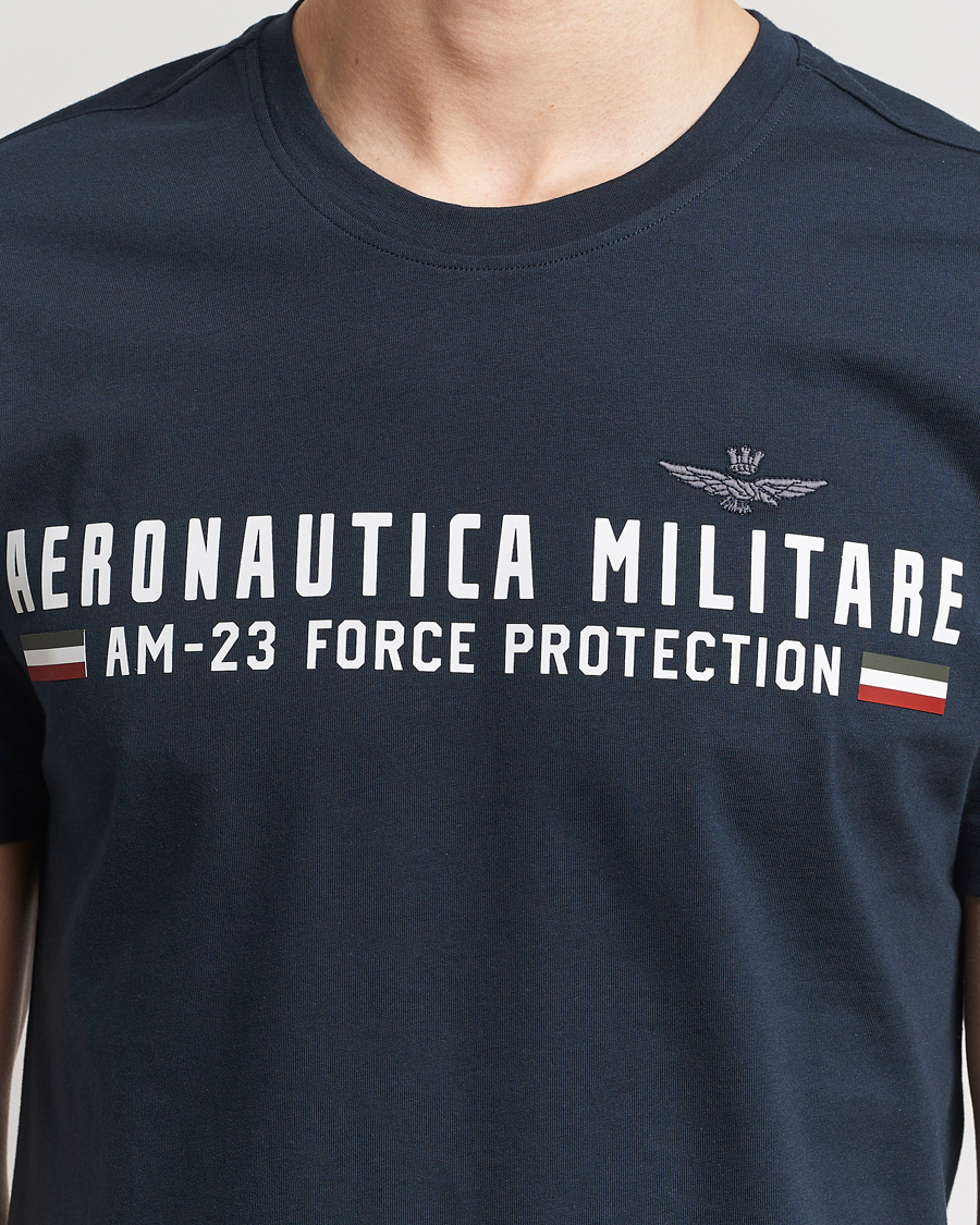 Uomini | T-shirt | Aeronautica Militare | Logo Crew Neck T-Shirt Navy