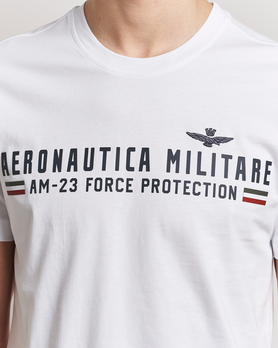Uomini | T-shirt | Aeronautica Militare | Logo Crew Neck T-Shirt Off White