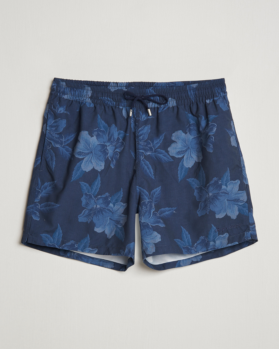 Uomini | Costumi da bagno | Ralph Lauren Purple Label | Amalfi Swim Shorts Navy Hibiscus