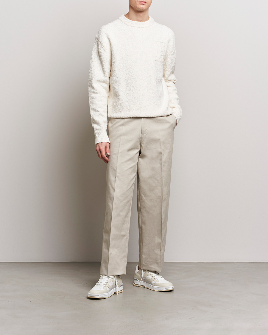 Uomini | Pantaloni | Axel Arigato | Serif Relaxed Fit Trousers Pale Beige