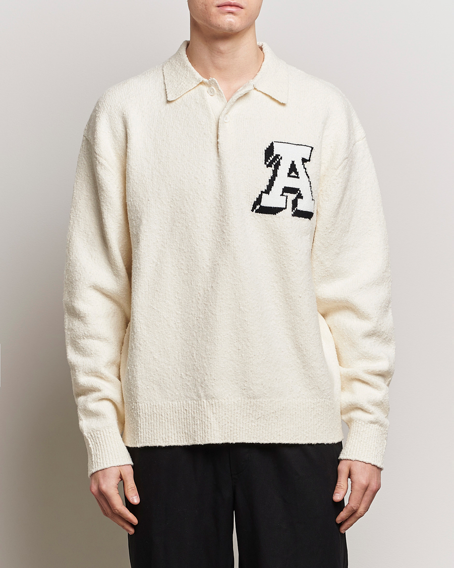 Uomini | Maglieria | Axel Arigato | Team Knitted Polo Off White