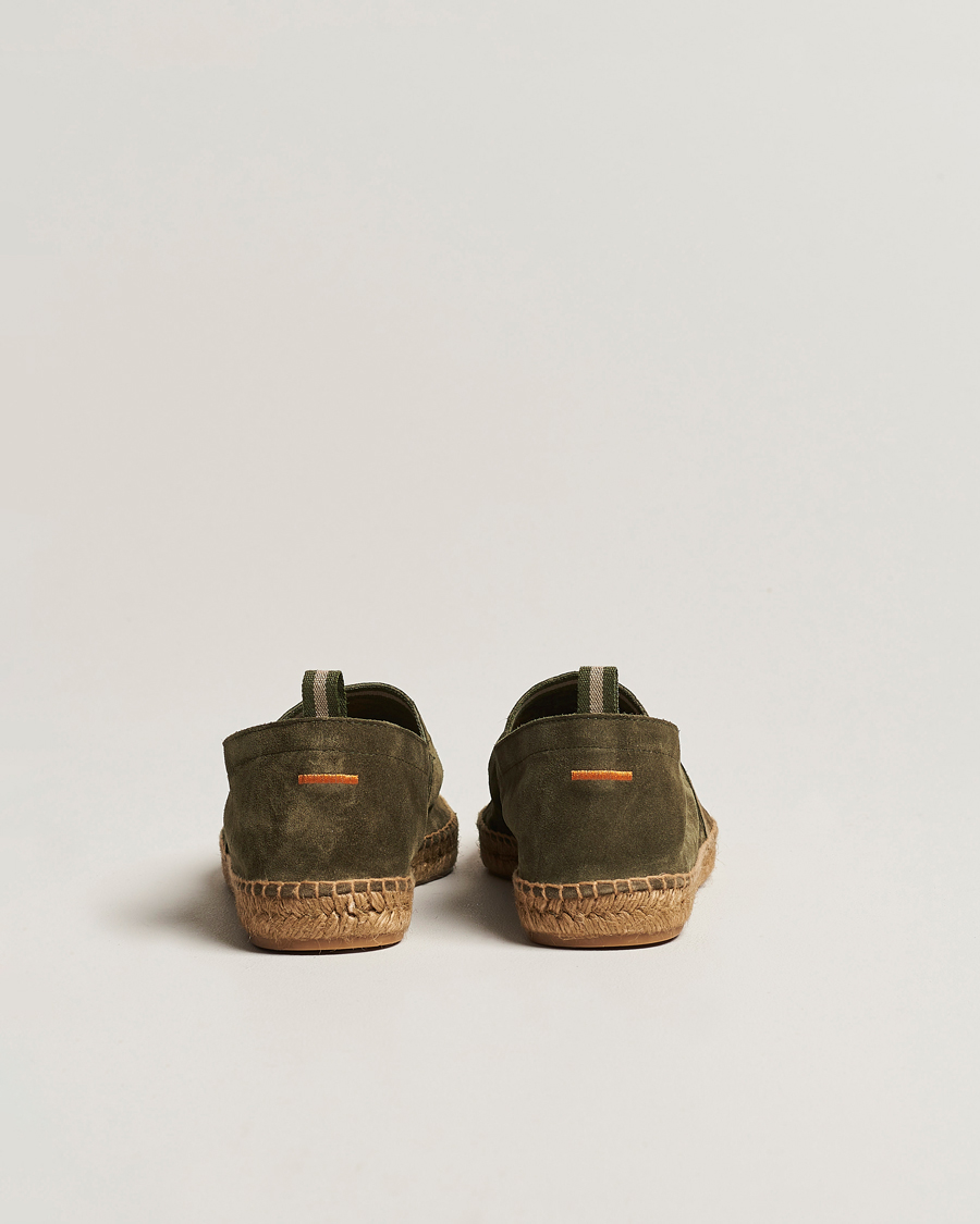 Uomini | Espadrillas | Castañer | Pablo Casual Suede Espadrilles Verde Bosque