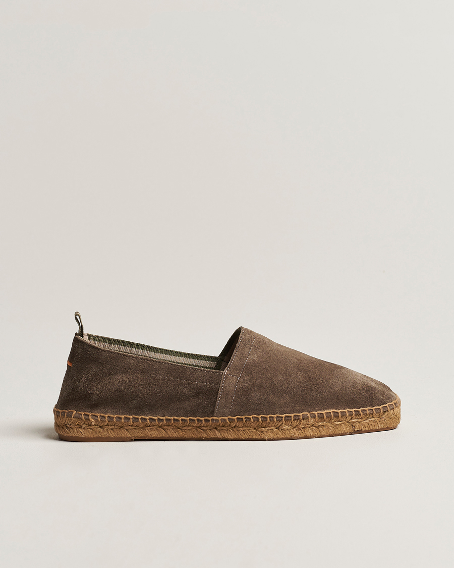 Uomini | Espadrillas | Castañer | Pablo Casual Suede Espadrilles Topo