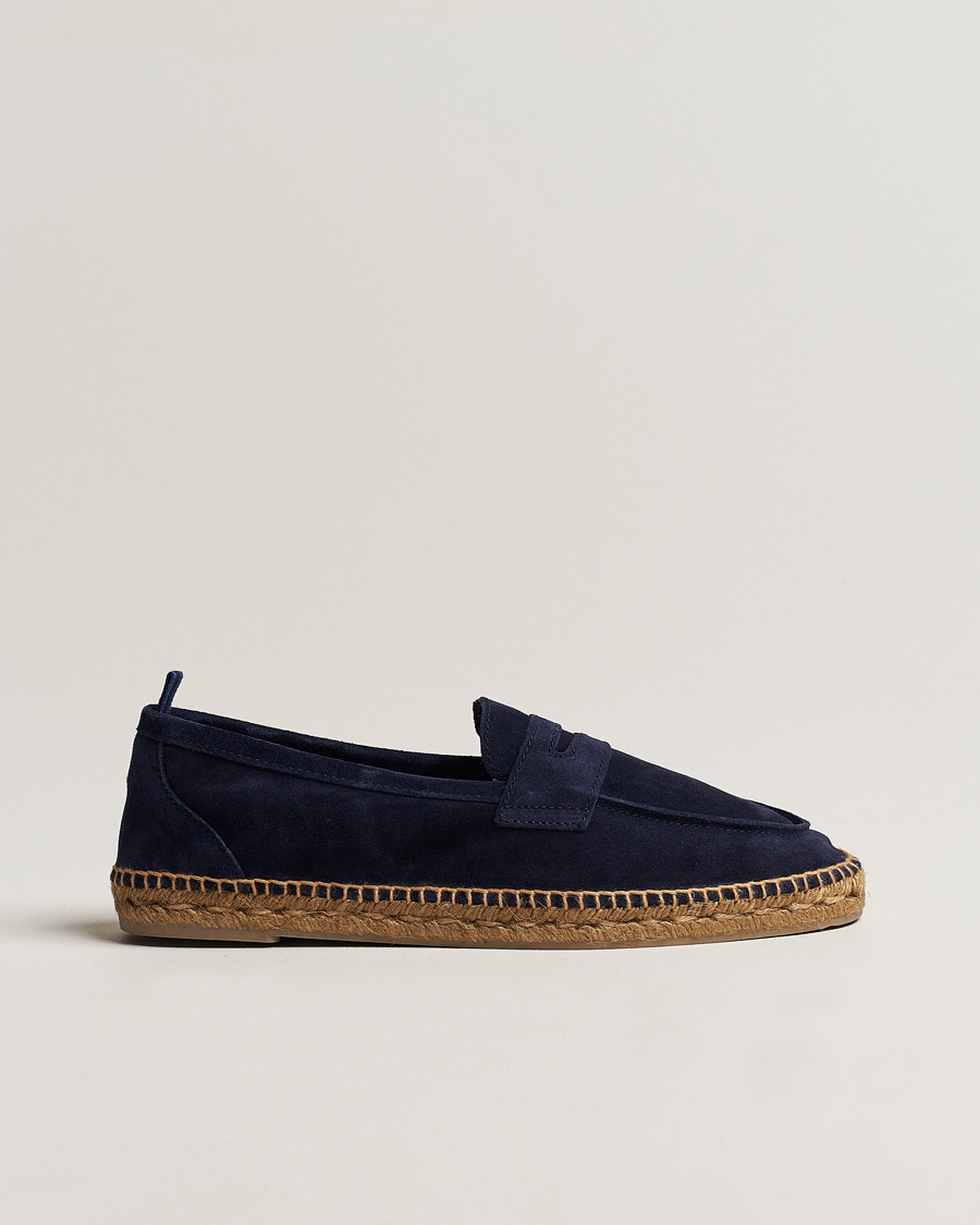Uomini | Espadrillas | Castañer | Nacho Casual Suede Loafers Azul Oscuro
