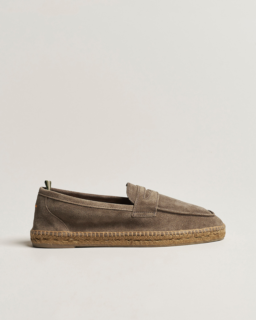 Uomini | Espadrillas | Castañer | Nacho Casual Suede Loafers Topo
