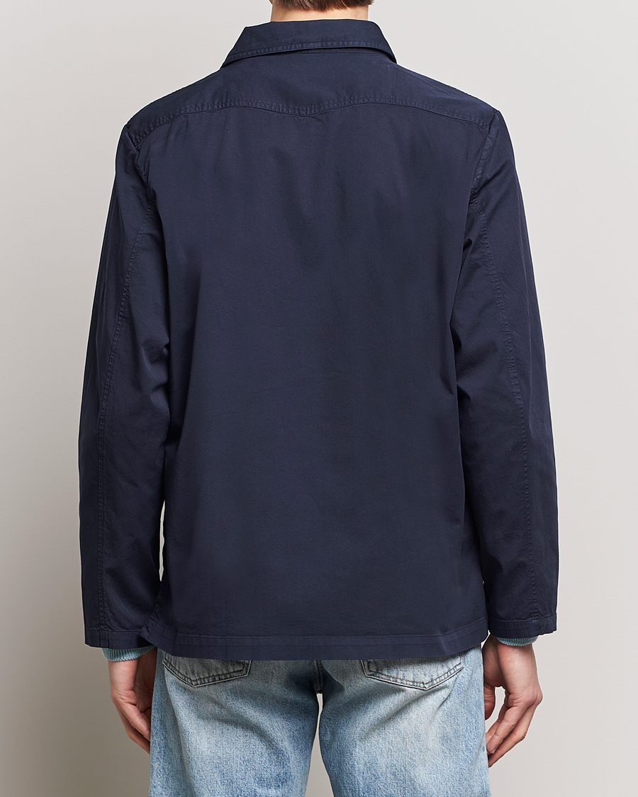 Uomini | Camicie | Massimo Alba | Florida Stone Washed Shirt Jacket Navy