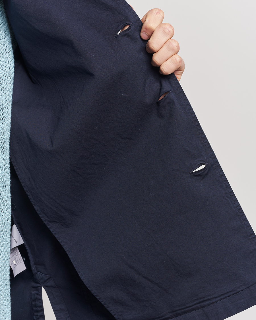 Uomini | Camicie | Massimo Alba | Florida Stone Washed Shirt Jacket Navy