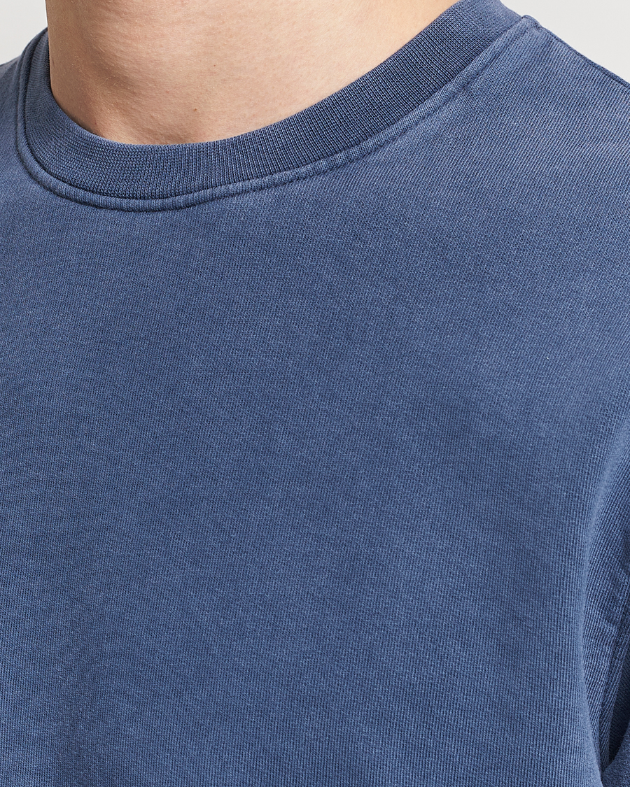 Uomini | Maglieria | Colorful Standard | Classic Organic Crew Neck Sweat Neptune Blue
