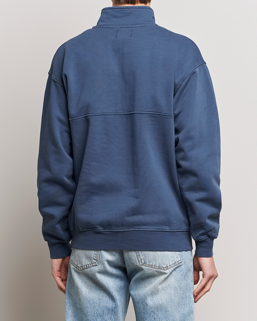 Uomini | Maglieria | Colorful Standard | Classic Organic Half-Zip Petrol Blue
