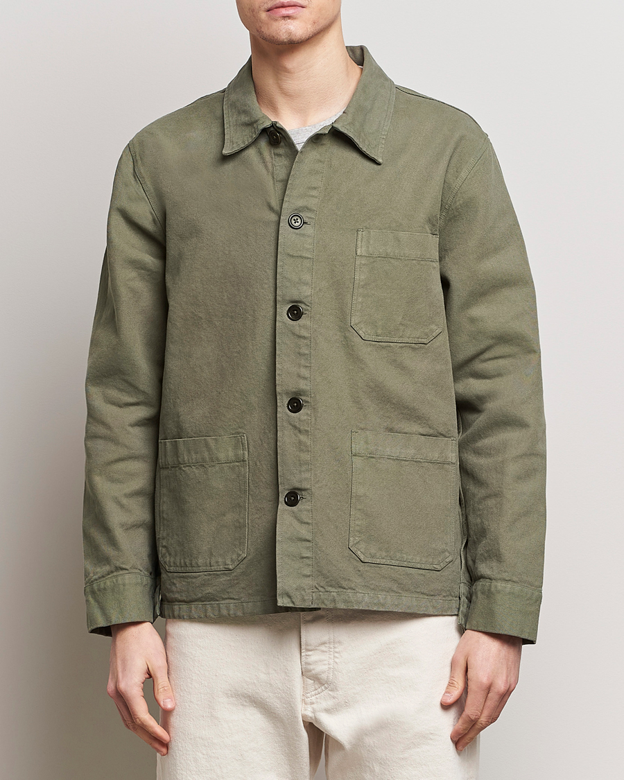 Uomini | Camicie | Colorful Standard | Organic Workwear Jacket Dusty Olive