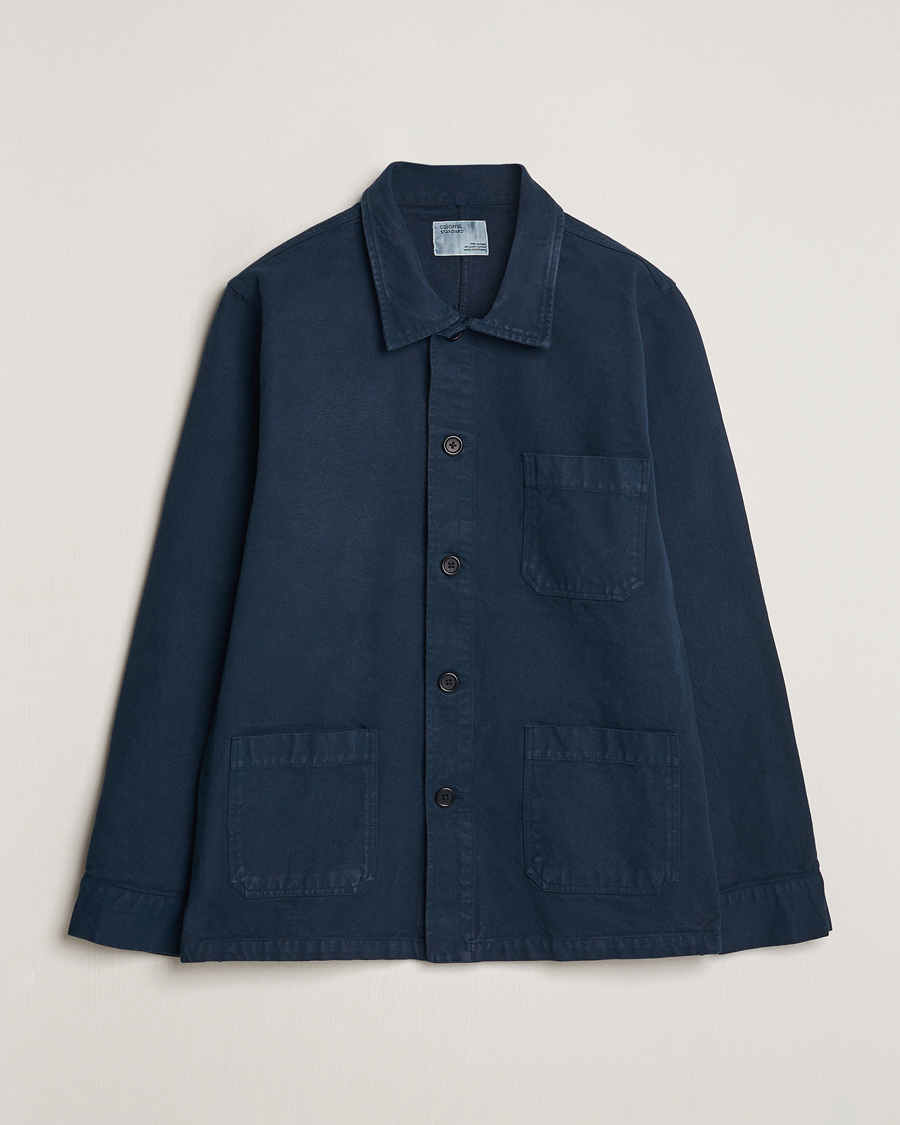 Uomini | Camicie | Colorful Standard | Organic Workwear Jacket Navy Blue