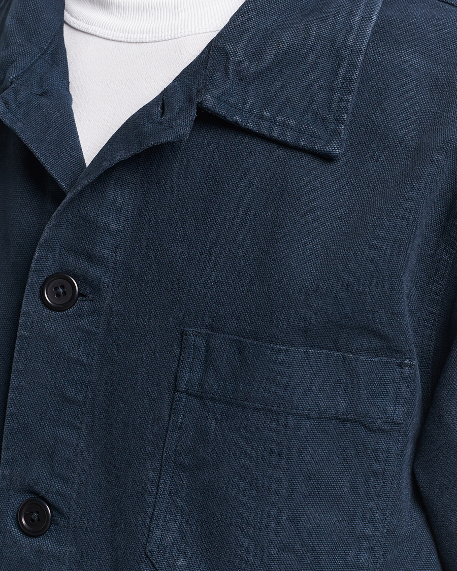 Uomini | Camicie | Colorful Standard | Organic Workwear Jacket Navy Blue