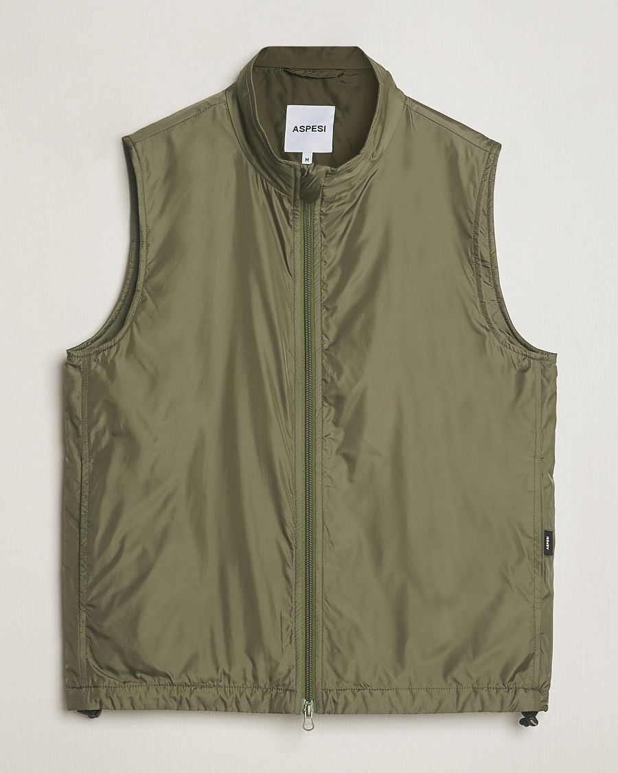 Uomini | Giacche | Aspesi | Vernes Nylon Gilet Sage
