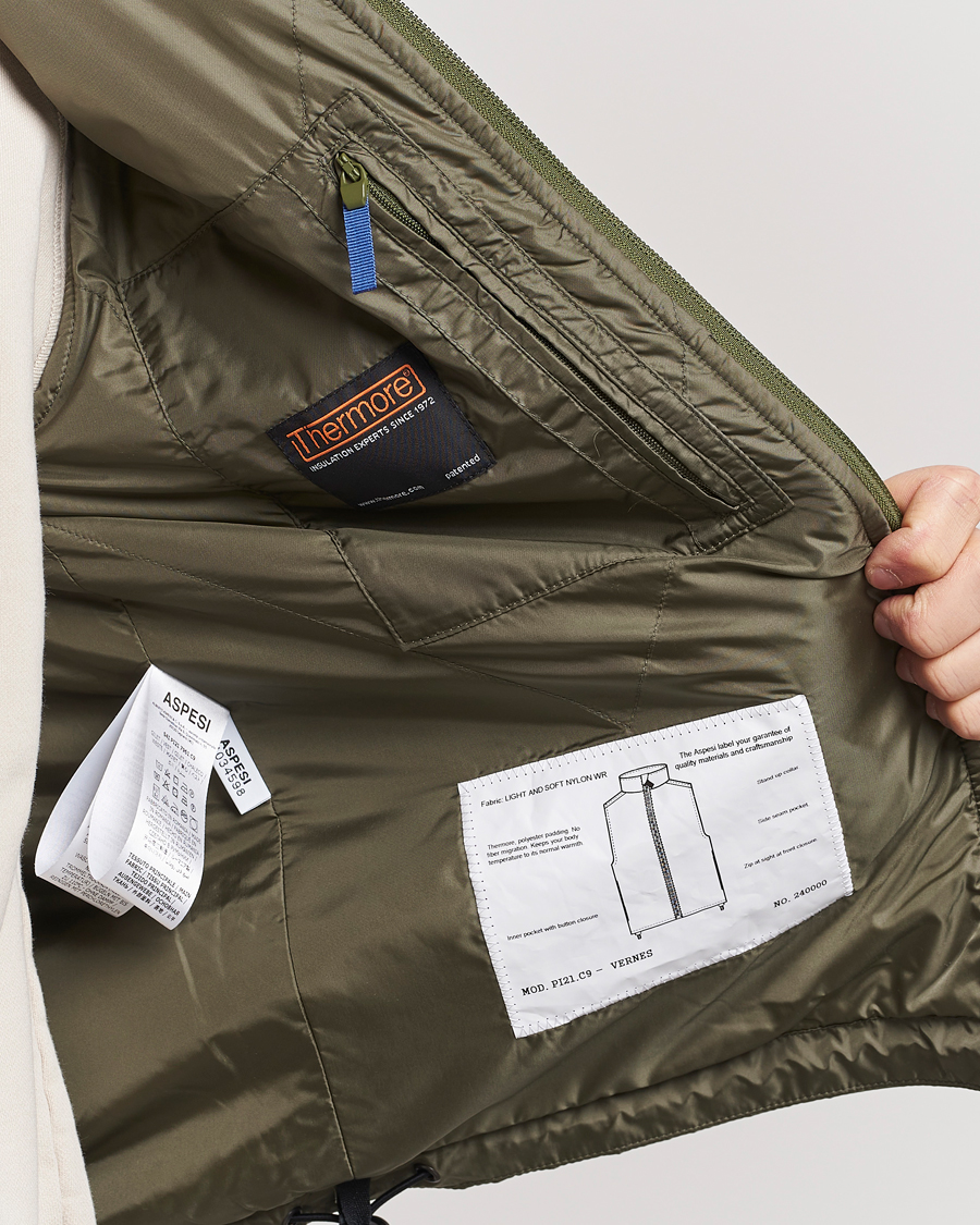 Uomini | Giacche | Aspesi | Vernes Nylon Gilet Sage