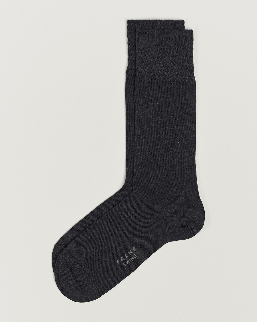 Uomini | Biancheria intima | Falke | Swing 2-Pack Socks Anthracite Melange
