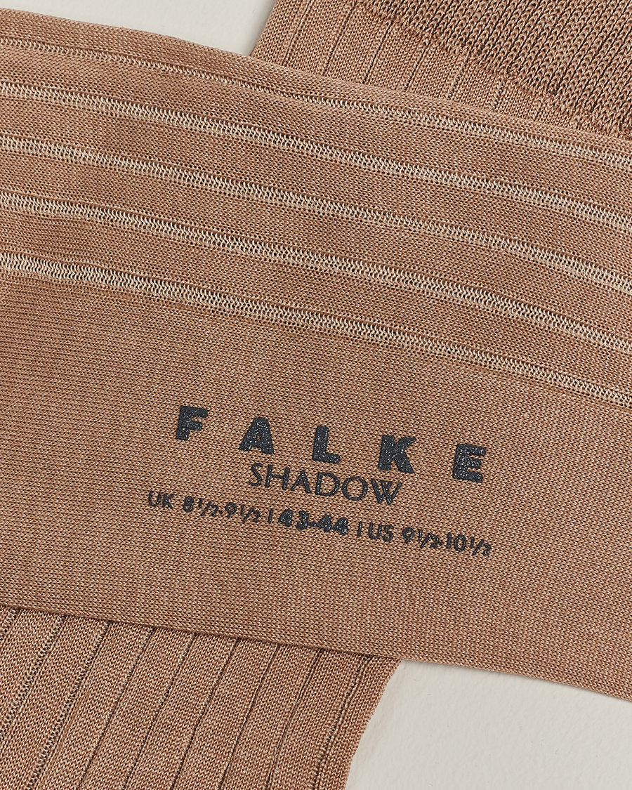 Uomini | Biancheria intima | Falke | Shadow Stripe Sock Camel/White
