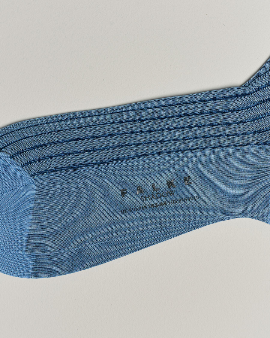Uomini | Biancheria intima | Falke | Shadow Stripe Sock Light Blue/Navy