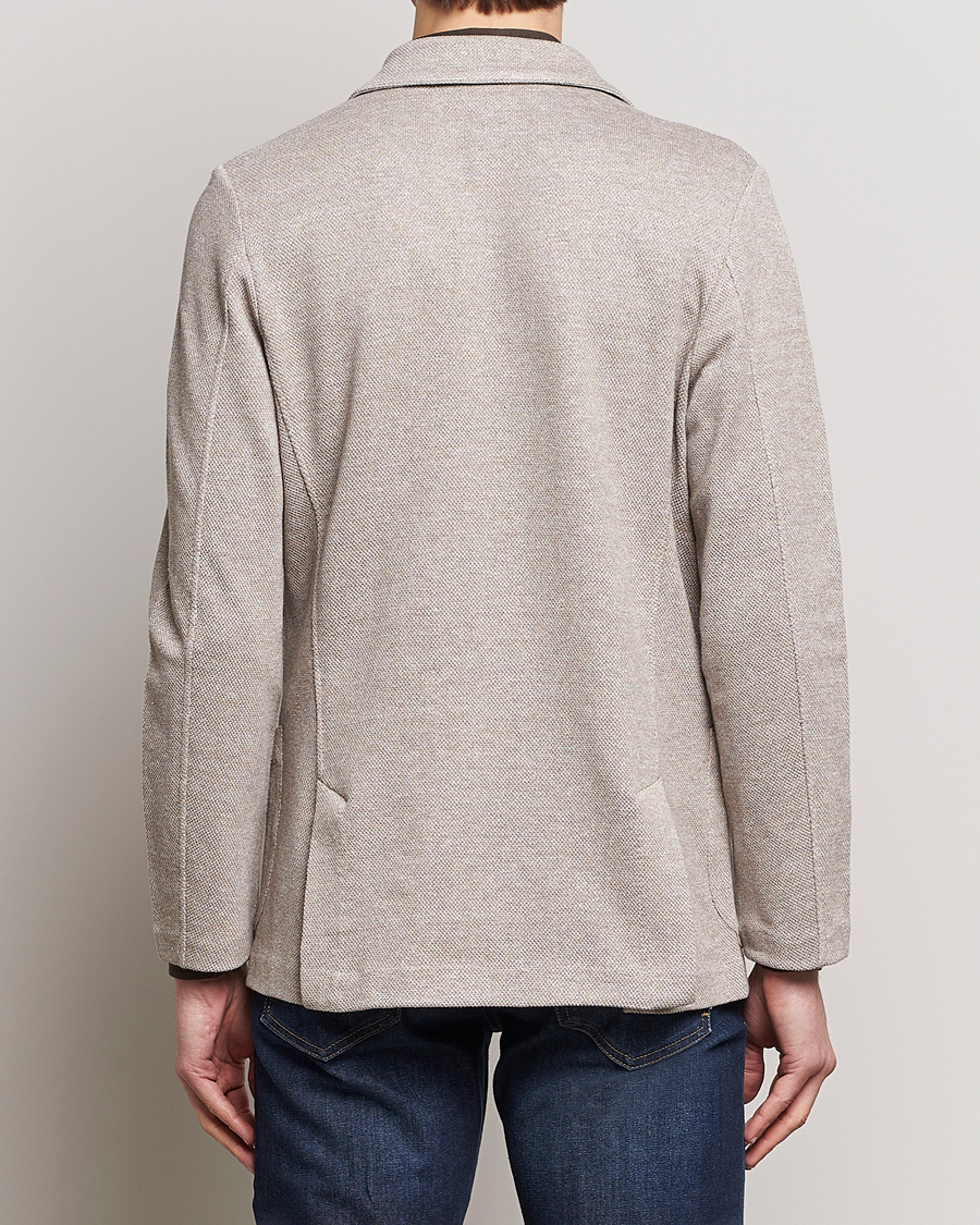 Uomini | Blazers | Gran Sasso | Structured Cotton/Linen Blazer Beige Melange