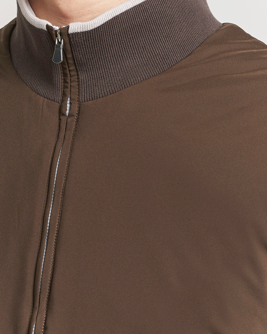 Uomini | Giacche | Gran Sasso | Nylon Light Padded Gilet Dark Brown