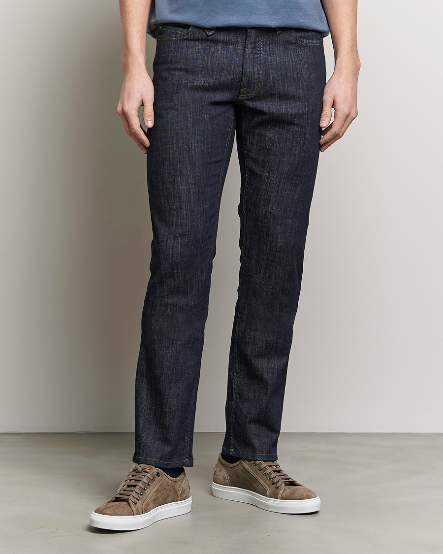 Uomini | Jeans | Brioni | Slim Fit Stretch Jeans Dark Indigo