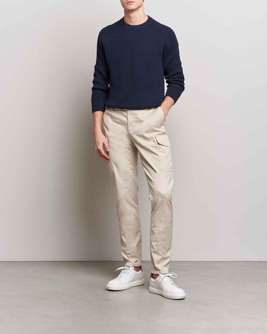 Uomini | Pantaloni | Brunello Cucinelli | Cotton Cargo Pants Light Beige
