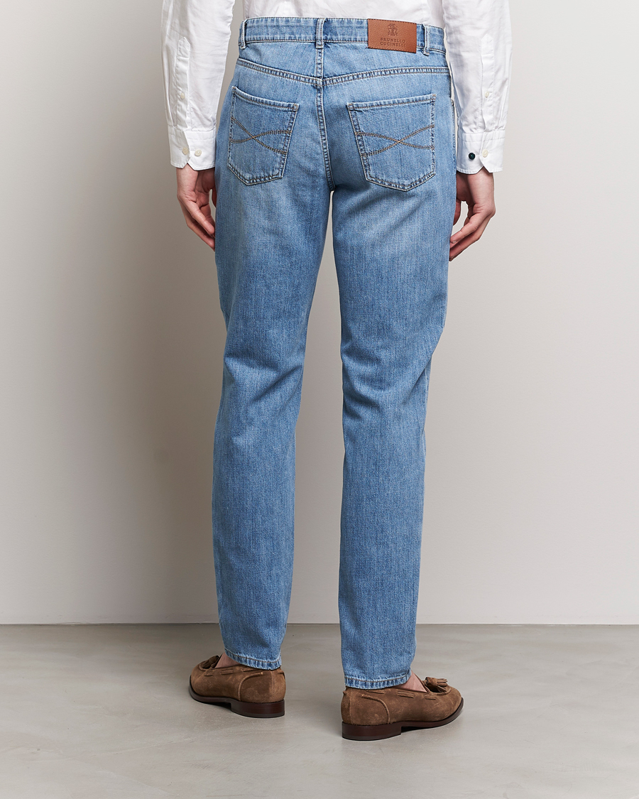 Uomini | Jeans | Brunello Cucinelli | Traditional Fit Jeans Blue Wash